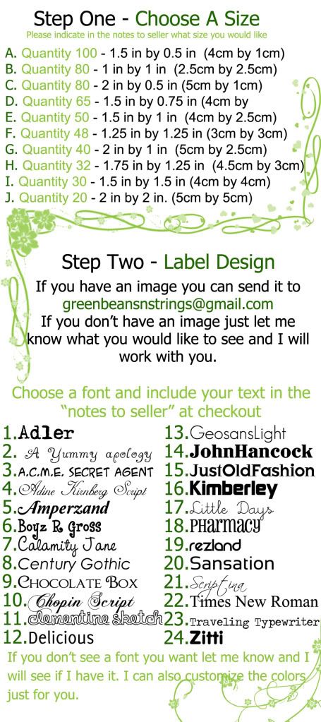 Fabric Label Steps to order