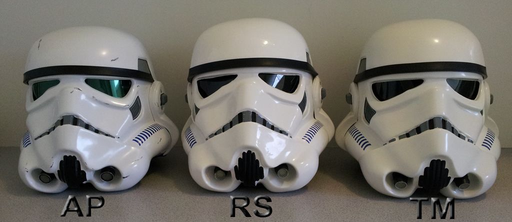 Resultado de imagen para stormtrooper helmet comparison