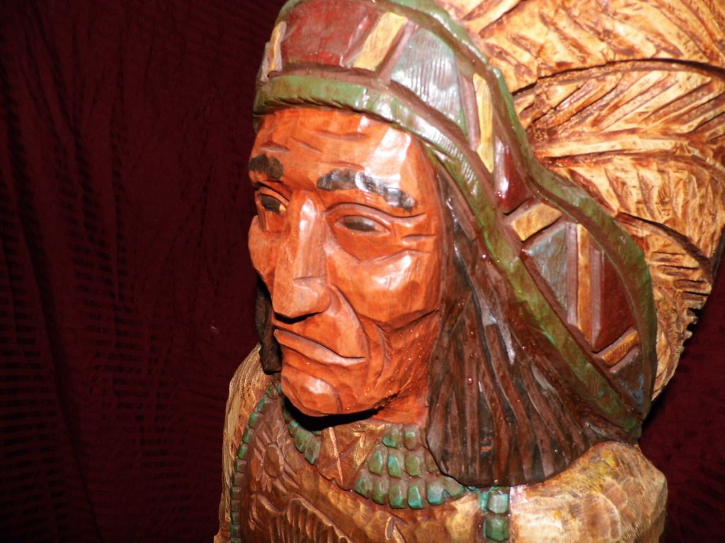 Wood Cigar Store Indian