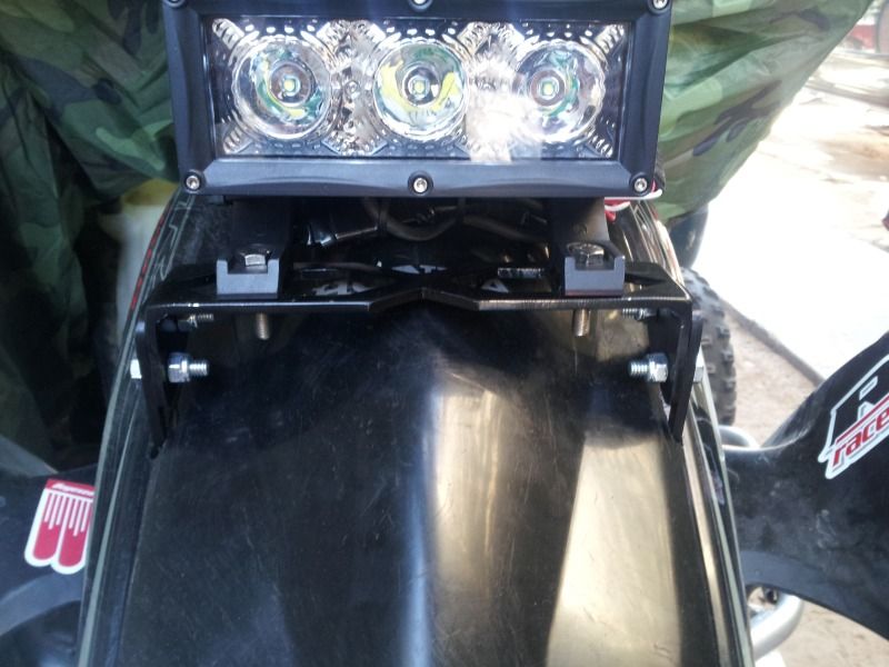 Pictures And Video Of My Baja Led Light Bar Set Up Honda Trx 450r