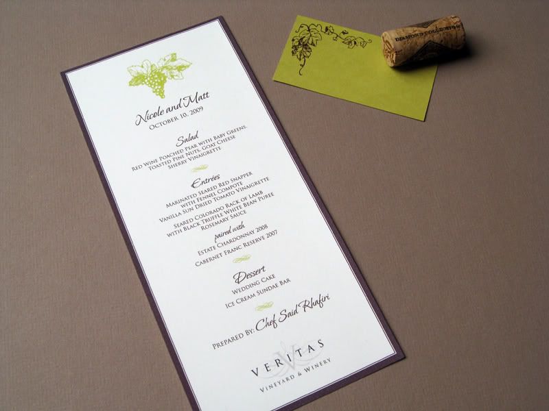 Ceremony booklet programs with a monogram seal on the front