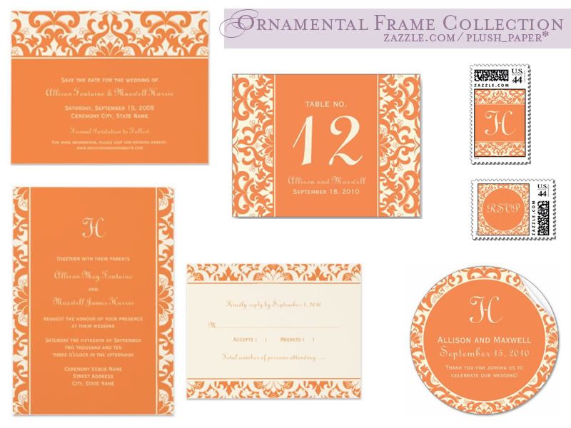 My second wedding collection Ornamental Damask Frame 