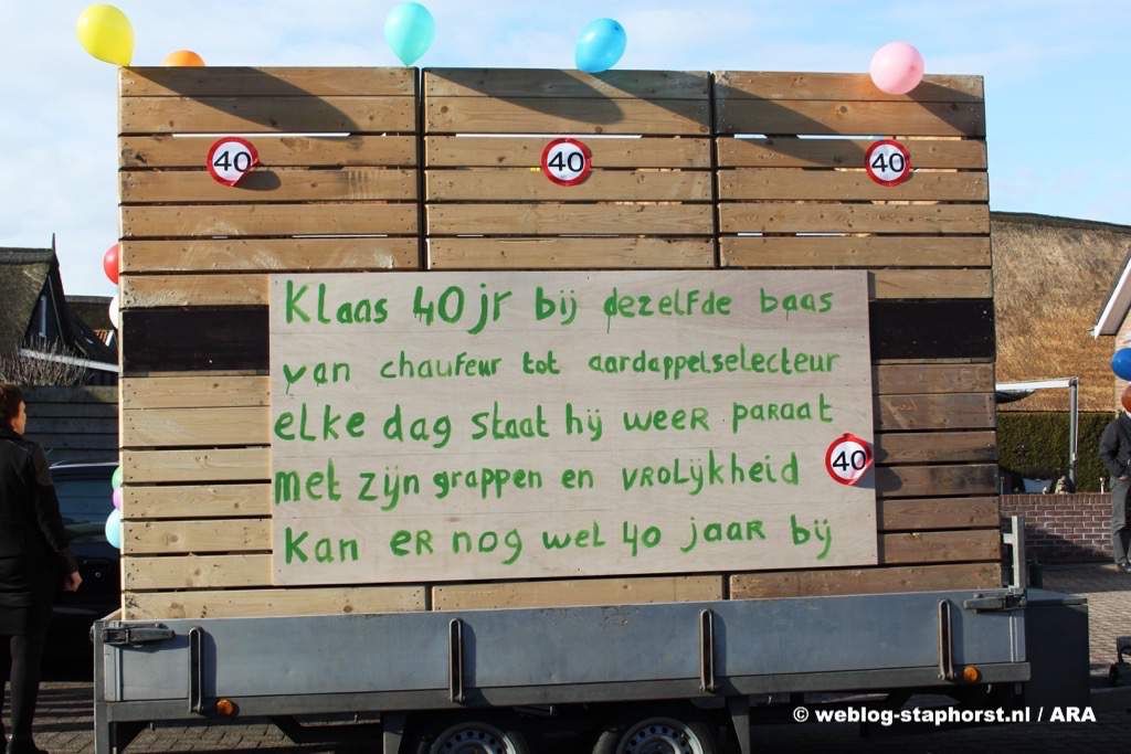 Klaas Bisschop 40 jaar aan de zaak - Weblog Staphorst