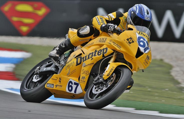 Arjan Tiemens blikt tevreden terug naar de Dutch TT