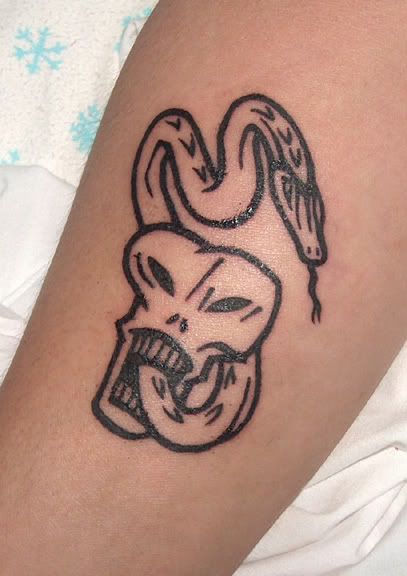 here is my Dark Mark tattoo. Harry Potter Forums :: Harry Potter Tattoos 