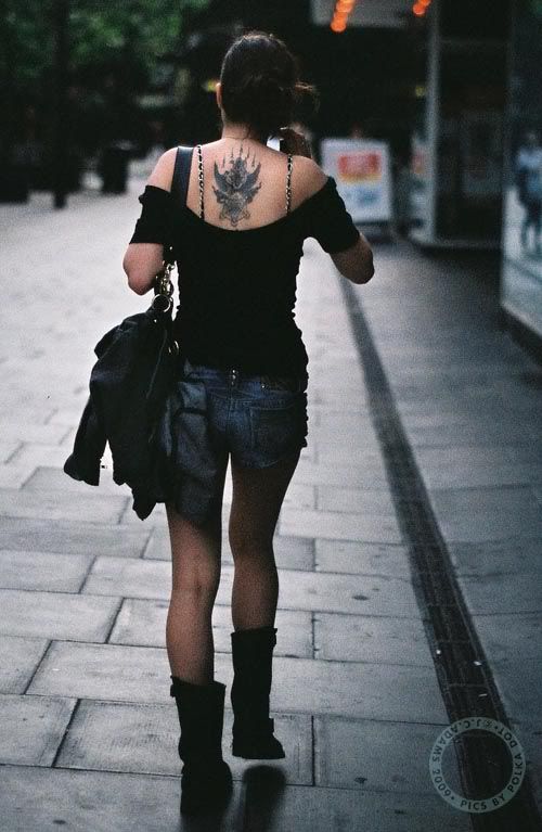 Speaking of tattoos.. saw this girl literally minutes after I snapped Lucie 