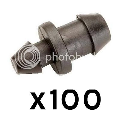 100 Drip Irrigation Tubing Dual Mistake GOOF PLUGS  