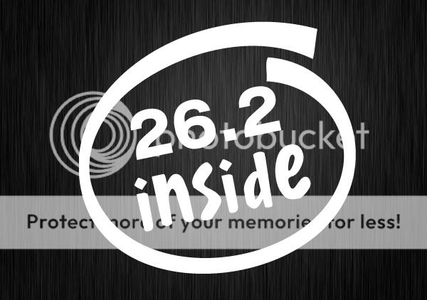 26 2 Inside Marathon Vinyl Decal Car Bumper Sticker