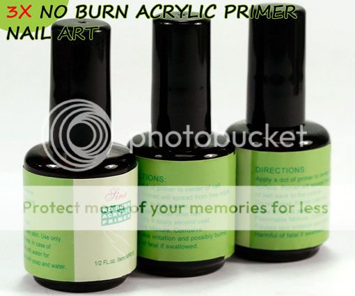 No Burn Acrylic Primer Tech Essential Nail Art Tips Gel Set E237 