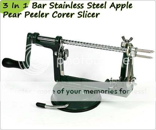 In 1 Kitchen Stainless Steel Blade Apple Pear Peeler Corer Slicer