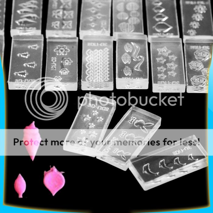 Wholesale 30 PCS Acrylic Mold For 3D Nail Art Decoration DIY SET 259 