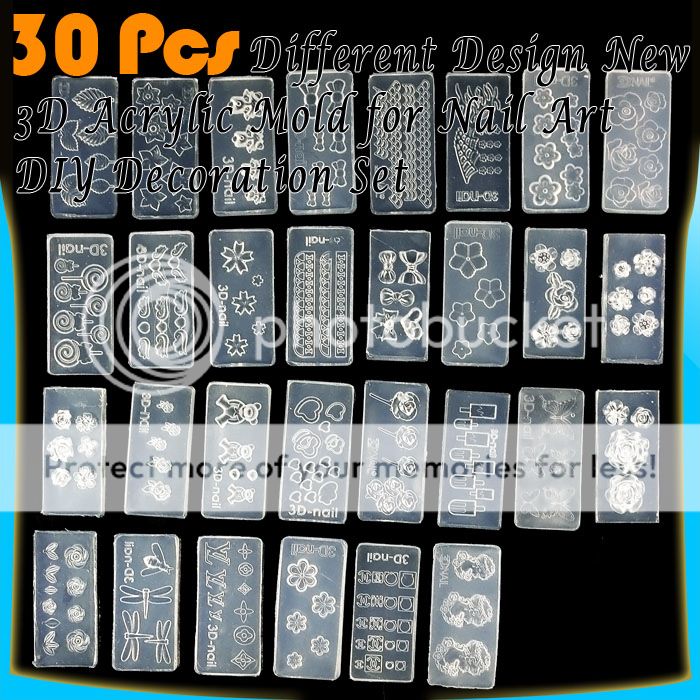   3d mold for nail art decoration create nail art need no drawing