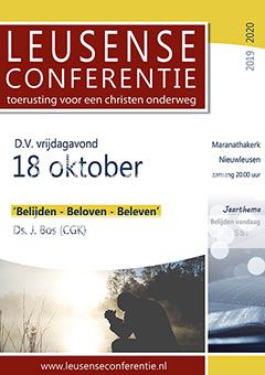 Lezing Leusense Conferentie in Nieuwleusen vrijdag 18 oktober 2019
