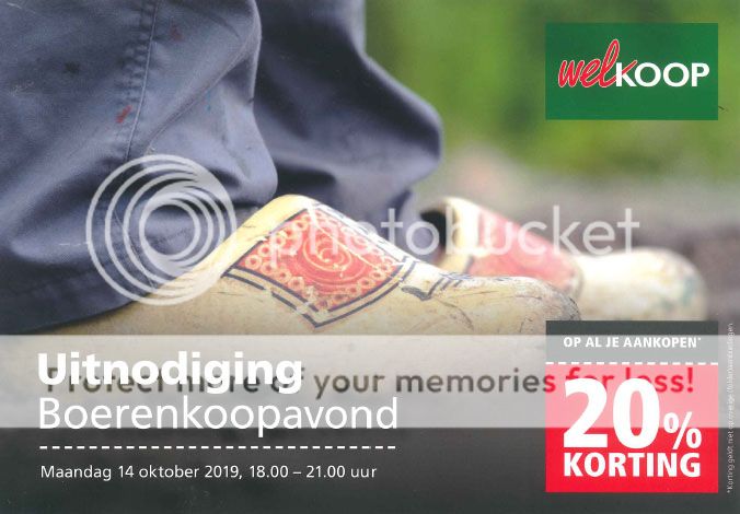 Maandag 14 oktober Boerenkoopavond bij Welkoop Staphorst